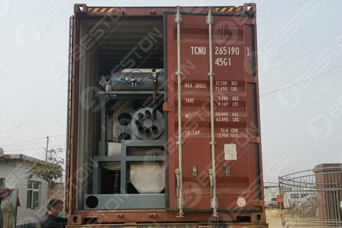Beston Egg Tray Machine Shipped to Colombia